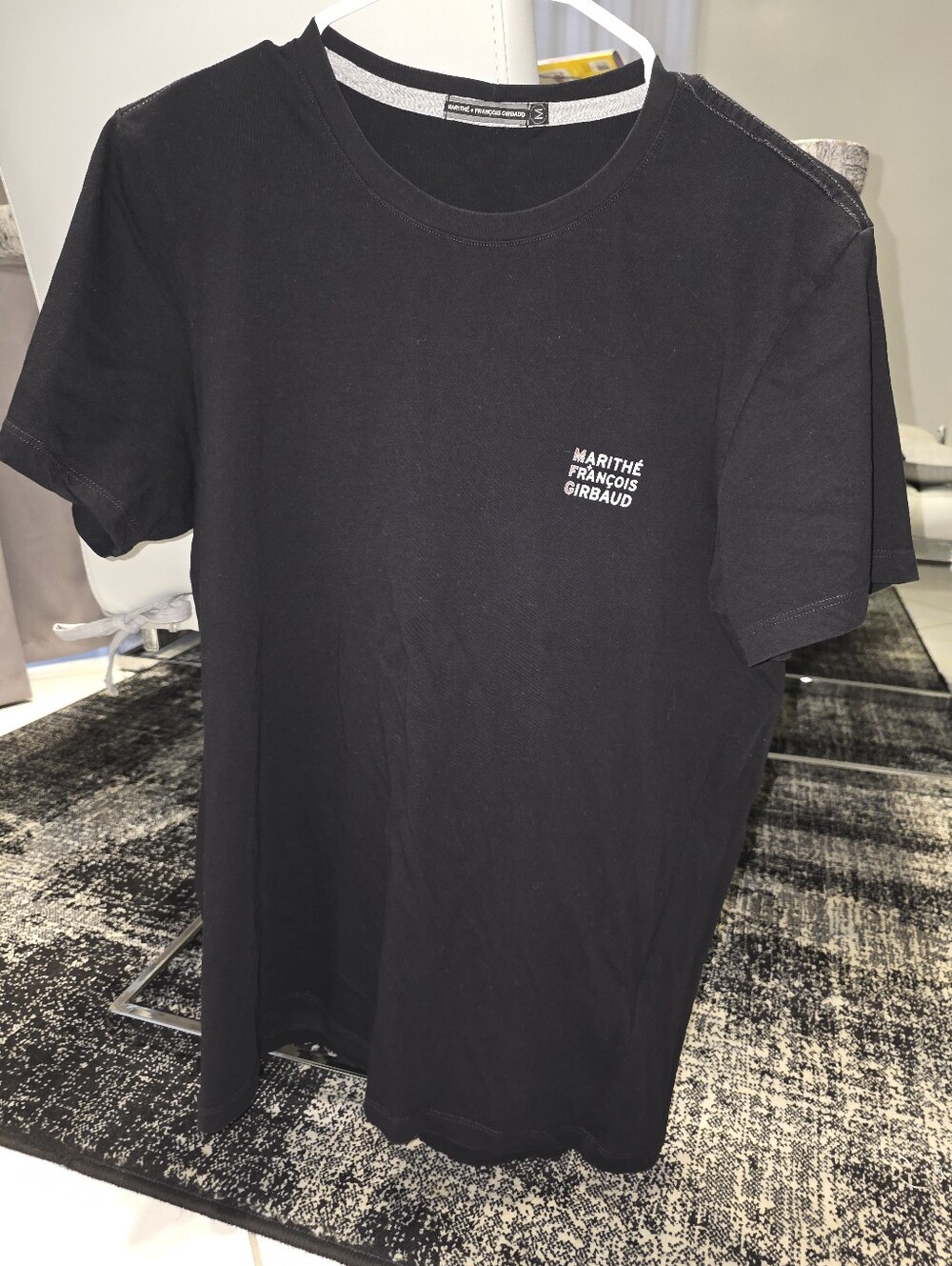 Marithe Francois Girbaud Black Short Sleeve Logo Tee
